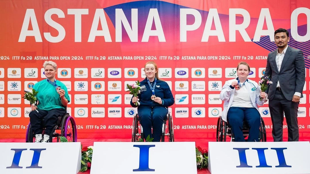 Казахстанские спортсмены завоевали восемь медалей на турнире по пара настольному теннису в Астане