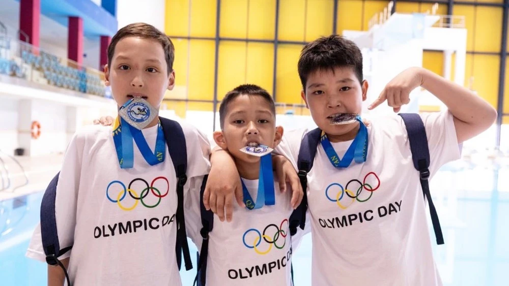 В Казахстане отметили Международный Олимпийский день